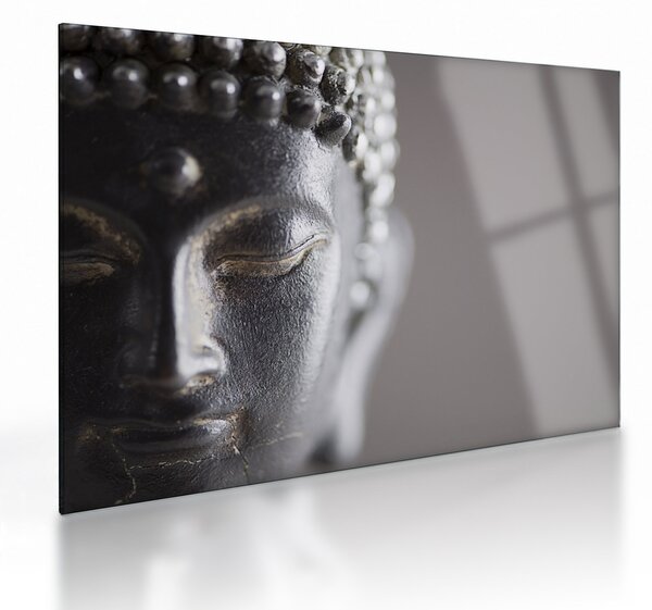 Tablou pe sticlă - Statuia lui Buddha (70x50 cm)