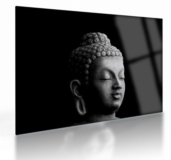 Tablou pe sticlă - Buddha, portret (70x50 cm)