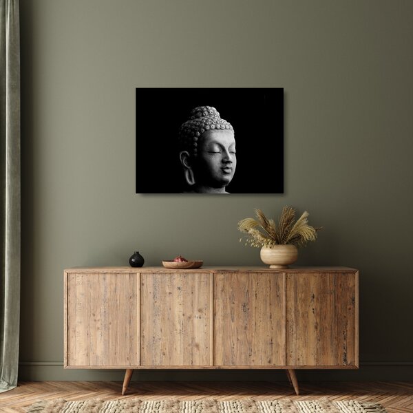Tablou pe sticlă - Buddha, portret (70x50 cm)