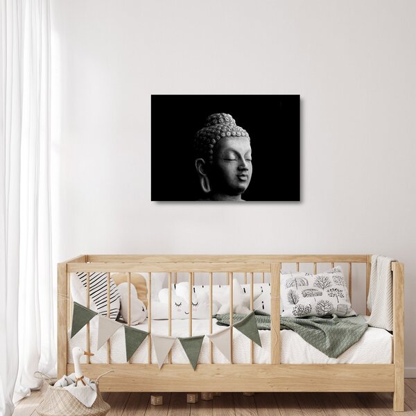 Tablou pe sticlă - Buddha, portret (70x50 cm)