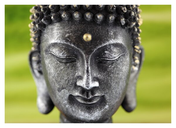 Tablou pe sticlă - Statuia lui Buddha II. (70x50 cm)