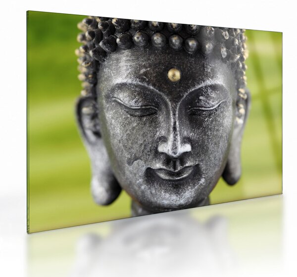 Tablou pe sticlă - Statuia lui Buddha II. (70x50 cm)