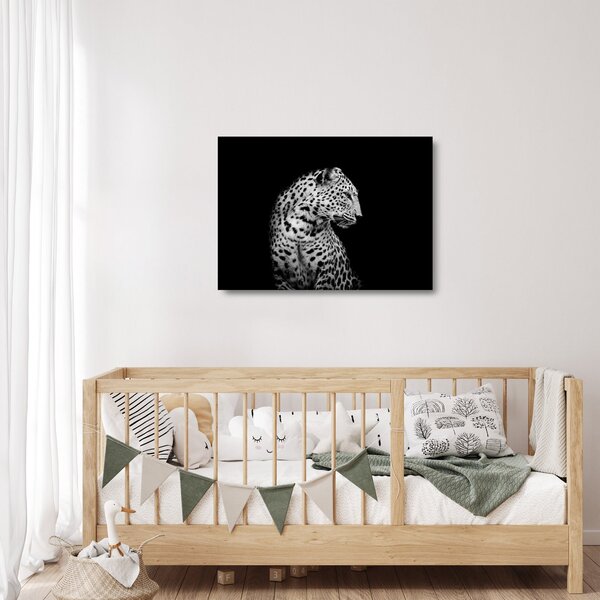 Tablou pe sticlă - Leopardul (70x50 cm)