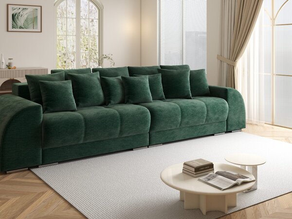 Canapea extensibilă dumonde cu 2 lăzi de depozitare Verona Monolith Verde 310x120 cm