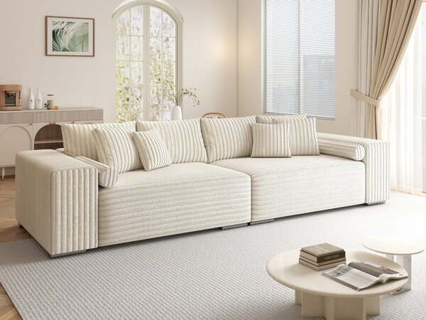 Canapea extensibilă dumonde cu ladă de depozitare Marbela XXL Tilia Bej 01 295x120 cm