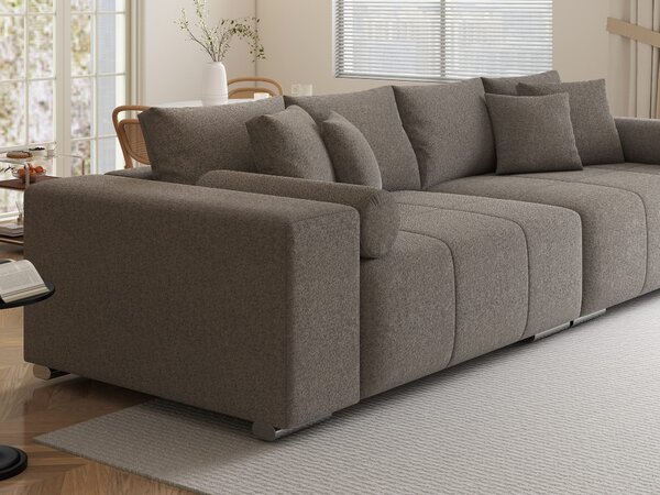Canapea extensibilă dumonde cu ladă de depozitare Marbela XXL Monte Gri 16 295x120 cm