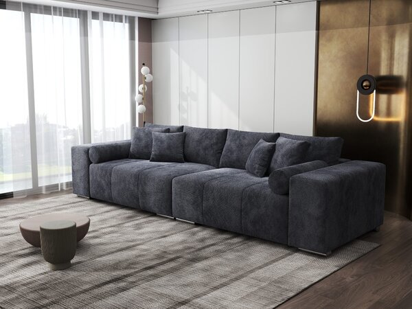 Canapea extensibilă dumonde cu ladă de depozitare Marbela XXL Vibe Gri Antracit 295x120 cm
