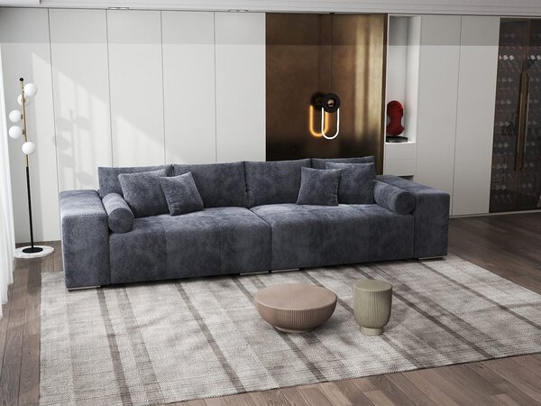 Canapea extensibilă dumonde cu ladă de depozitare Marbela XXL Vibe Gri Antracit 295x120 cm