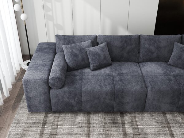 Canapea extensibilă dumonde cu ladă de depozitare Marbela XXL Vibe Gri Antracit 295x120 cm