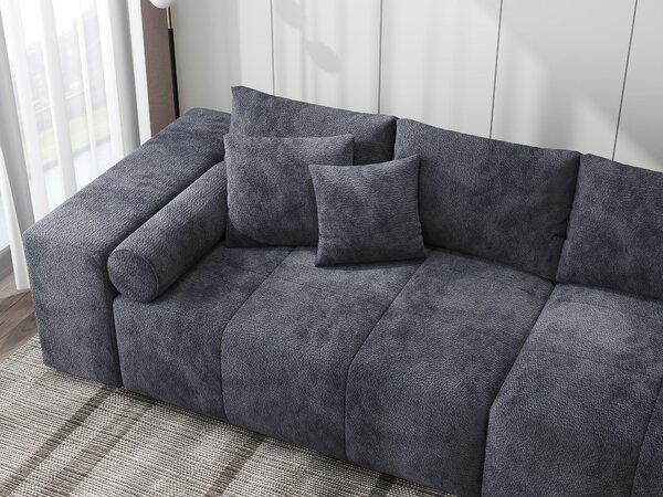 Canapea extensibilă dumonde cu ladă de depozitare Marbela XXL Vibe Gri Antracit 295x120 cm