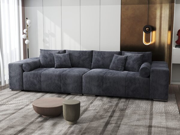 Canapea extensibilă dumonde cu ladă de depozitare Marbela XXL Vibe Gri Antracit 295x120 cm