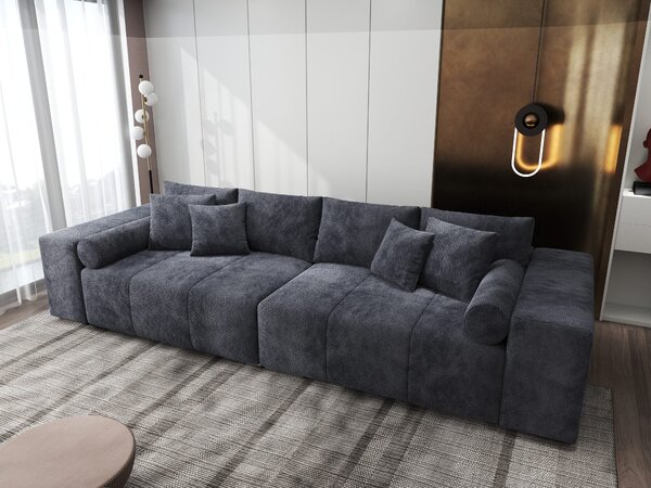 Canapea extensibilă dumonde cu ladă de depozitare Marbela XXL Vibe Gri Antracit 295x120 cm