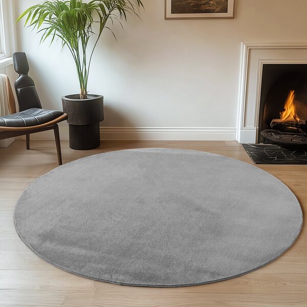 Covor Joy Gri, Rotund, D80 cm