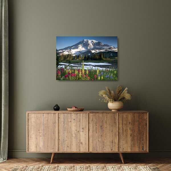 Tablou pe sticlă - Muntele Rainier (70x50 cm)