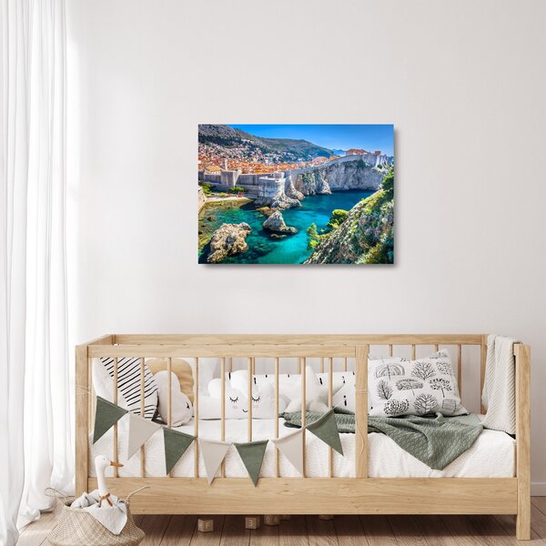 Tablou pe sticlă - Dubrovnik (70x50 cm)