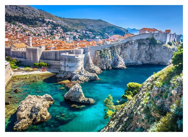 Tablou pe sticlă - Dubrovnik (70x50 cm)