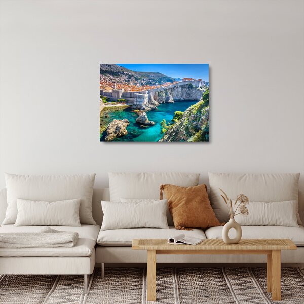 Tablou pe sticlă - Dubrovnik (70x50 cm)