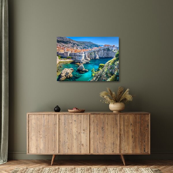 Tablou pe sticlă - Dubrovnik (70x50 cm)