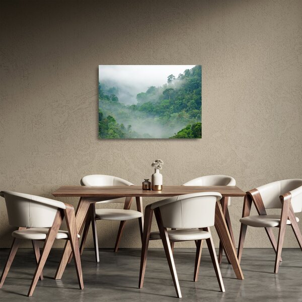 Tablou pe sticlă - Ceața de dimineață (70x50 cm)