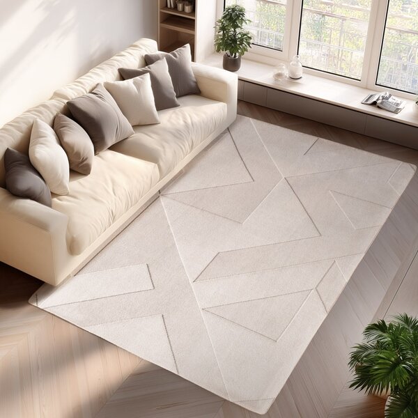 Covor Pompei V3 Crem, 120 x 170cm