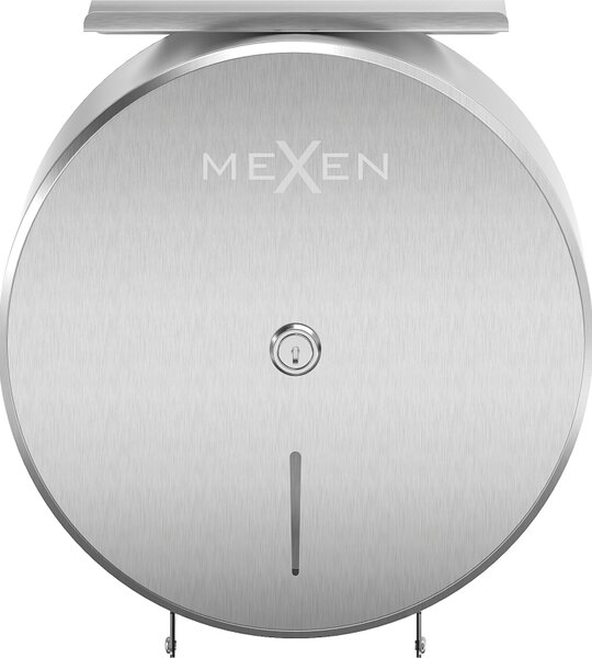 Mexen Spira-H+, suport hârtie igienică cu raft pentru telefon, oțel periat, 70K561-01