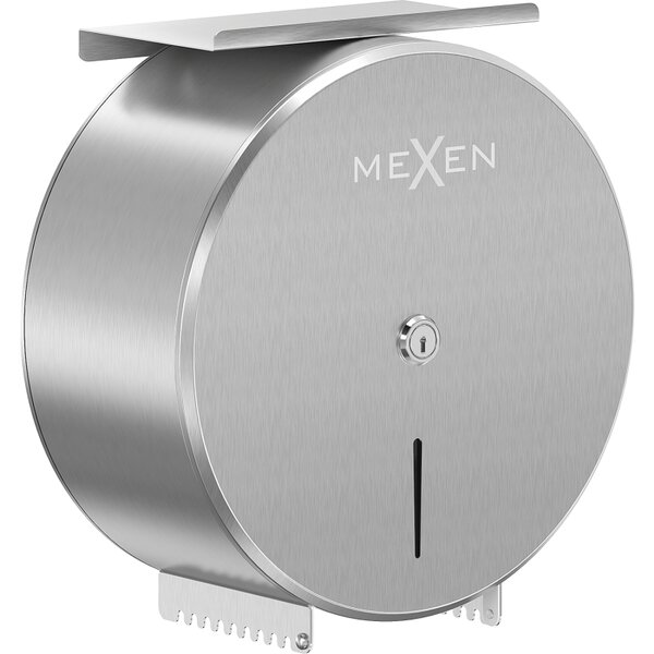 Mexen Spira-H+, suport hârtie igienică cu raft pentru telefon, oțel periat, 70K561-01