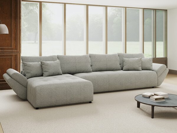 Colțar extensibil dumonde cu ladă de depozitare Berlin XL Quelle Gri 83 350x185 cm