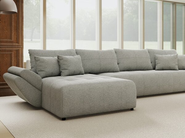 Colțar extensibil dumonde cu ladă de depozitare Berlin XL Quelle Gri 83 350x185 cm