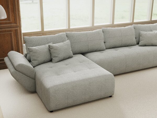 Colțar extensibil dumonde cu ladă de depozitare Berlin XL Quelle Gri 83 350x185 cm