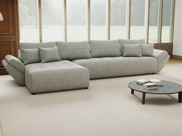 Colțar extensibil dumonde cu ladă de depozitare Berlin XL Quelle Gri 83 350x185 cm