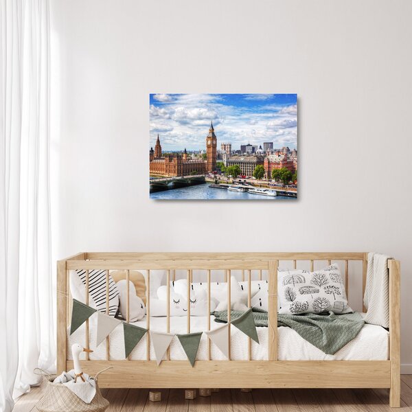 Tablou pe sticlă - Big Ben (70x50 cm)