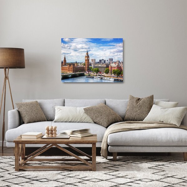 Tablou pe sticlă - Big Ben (70x50 cm)