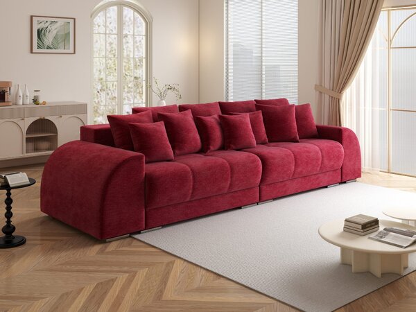Canapea extensibilă dumonde cu 2 lăzi de depozitare Verona Monolith Rosu 310x120 cm