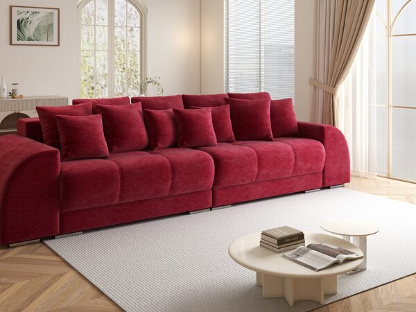 Canapea extensibilă dumonde cu 2 lăzi de depozitare Verona Monolith Rosu 310x120 cm