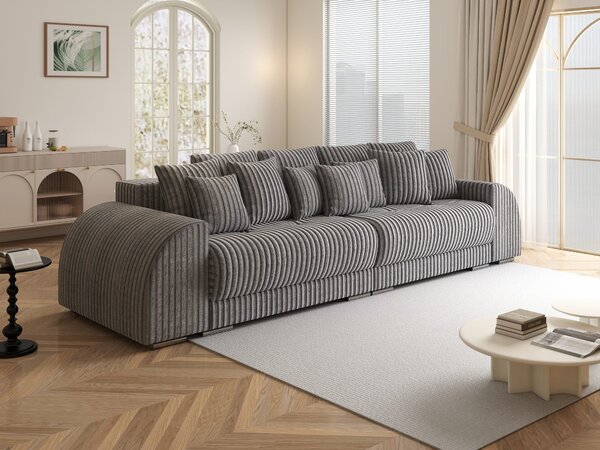 Canapea extensibilă dumonde cu 2 lăzi de depozitare Verona Tilia Gri 310x120 cm