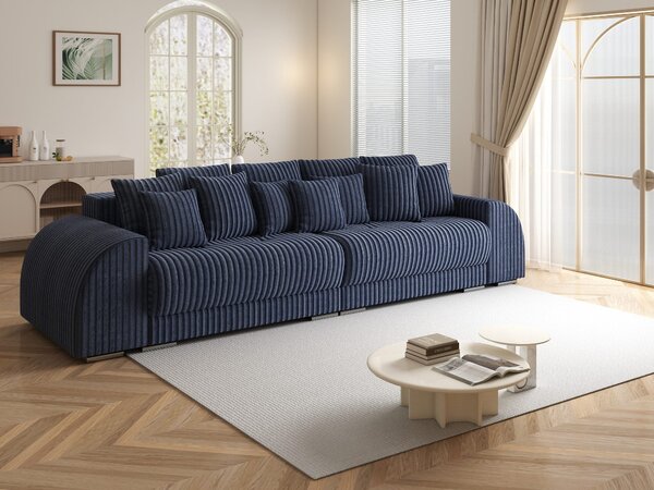 Canapea extensibilă dumonde cu 2 lăzi de depozitare Verona Tilia Albastru 310x120 cm