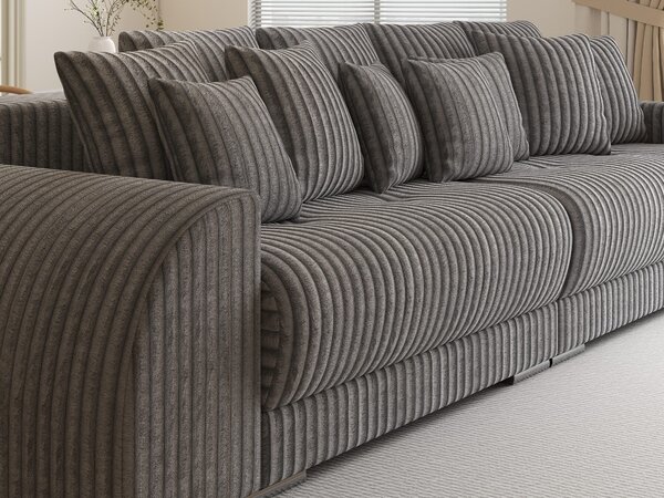 Canapea extensibilă dumonde cu 2 lăzi de depozitare Verona Tilia Gri 310x120 cm
