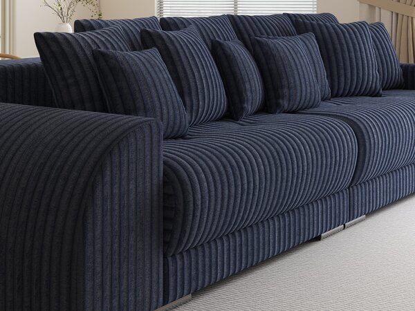 Canapea extensibilă dumonde cu 2 lăzi de depozitare Verona Tilia Albastru 310x120 cm