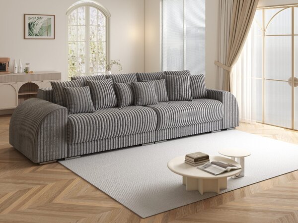Canapea extensibilă dumonde cu 2 lăzi de depozitare Verona Tilia Gri 310x120 cm