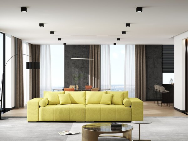 Canapea extensibilă dumonde cu ladă de depozitare Marbela Enjoy Green XXL 295x100 cm