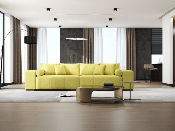 Canapea extensibilă dumonde cu ladă de depozitare Marbela Enjoy Green XXL 295x100 cm
