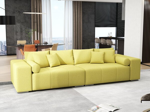 Canapea extensibilă dumonde cu ladă de depozitare Marbela Enjoy Green XXL 295x100 cm