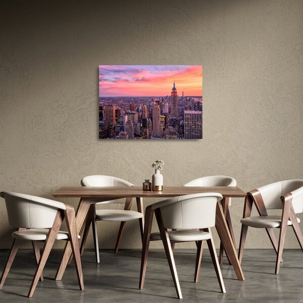 Tablou pe sticlă - New York (70x50 cm)