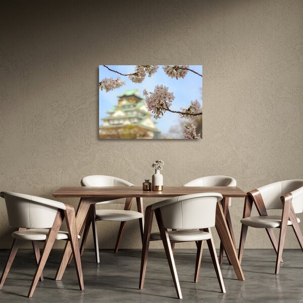 Tablou pe sticlă - Sakura (70x50 cm)