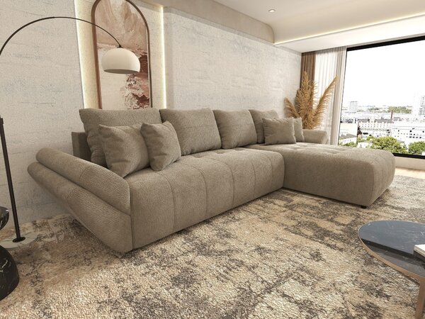 Colțar extensibil dumonde cu ladă de depozitare Berlin XL Vibe Maro 21 II 350x185 cm