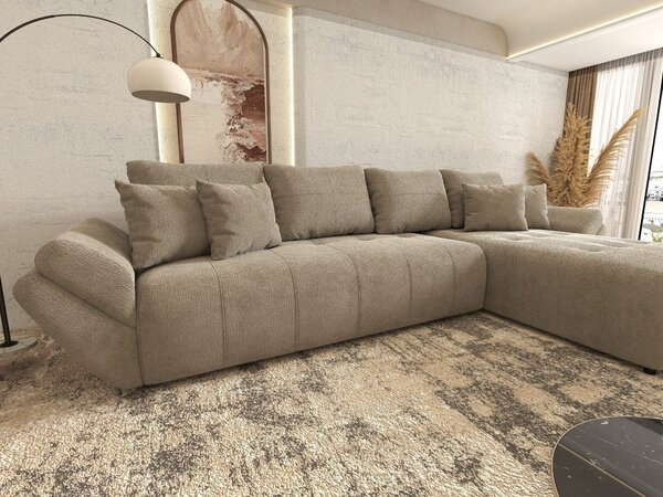 Colțar extensibil dumonde cu ladă de depozitare Berlin XL Vibe Maro 21 II 350x185 cm