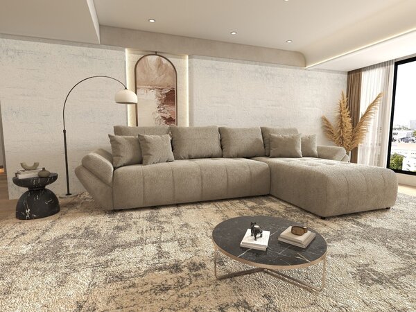 Colțar extensibil dumonde cu ladă de depozitare Berlin XL Vibe Maro 21 II 350x185 cm