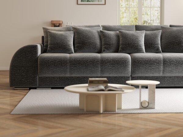 Canapea extensibilă dumonde cu 2 lăzi de depozitare Verona Monolith Gri 310x120 cm