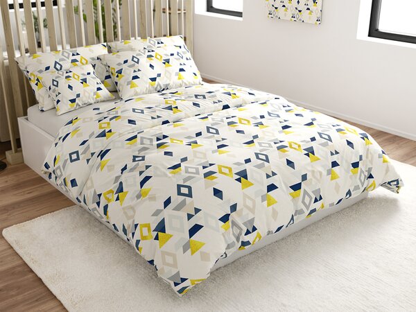 Lenjerie de pat din microfibra GEOMETRICA colorata Dimensiune lenjerie de pat: 70 x 90 cm | 140 x 220 cm