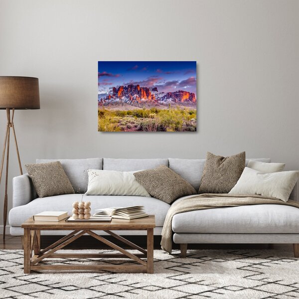 Tablou pe sticlă - Munții din Arizona (70x50 cm)